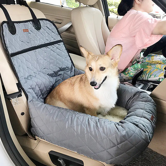 Deluxe Car Pet Lounge with Cushion